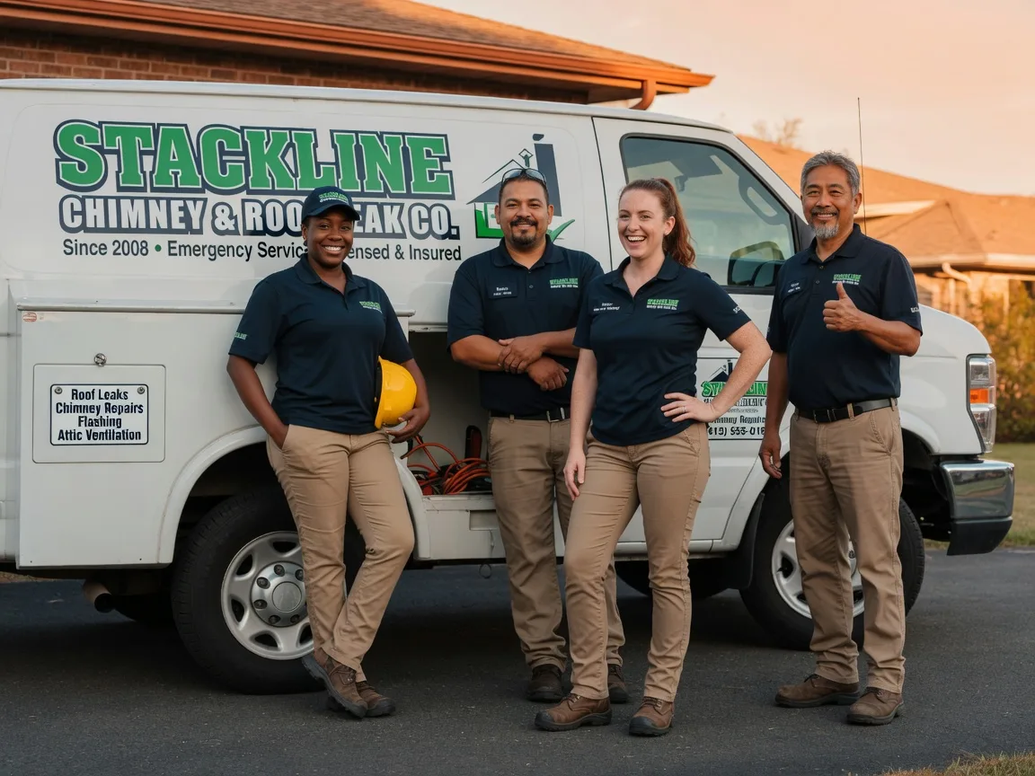 Chimney flashing repair company in Haddam, KS